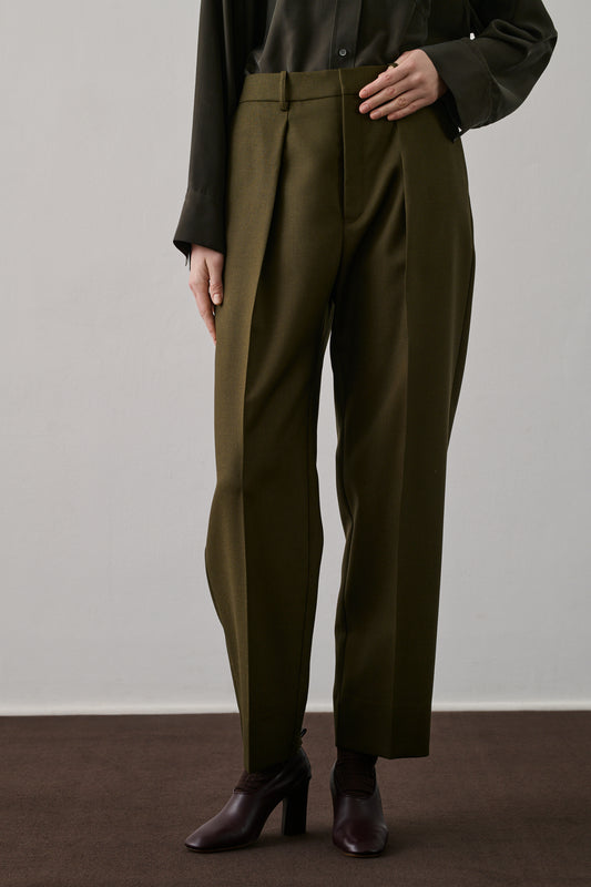 Pantalon Ferrel - Kaki - Laine - Femme