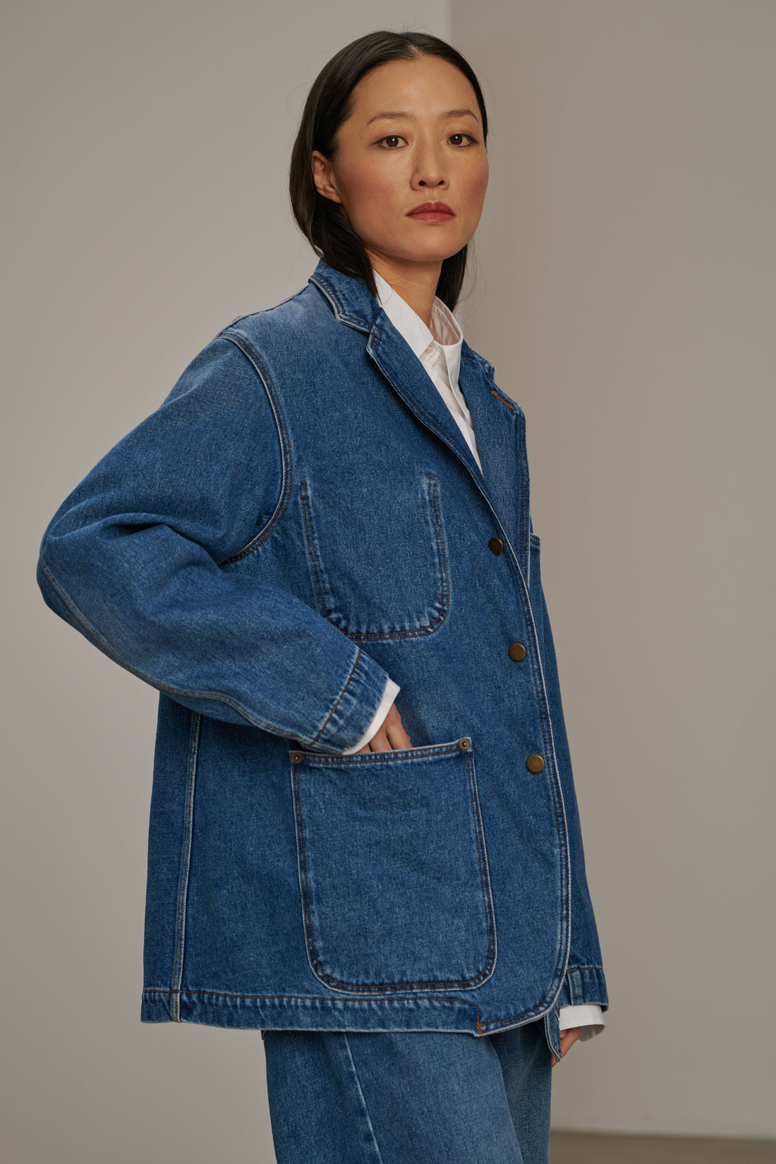 Veste Charlize - Bleu - Coton - Femme