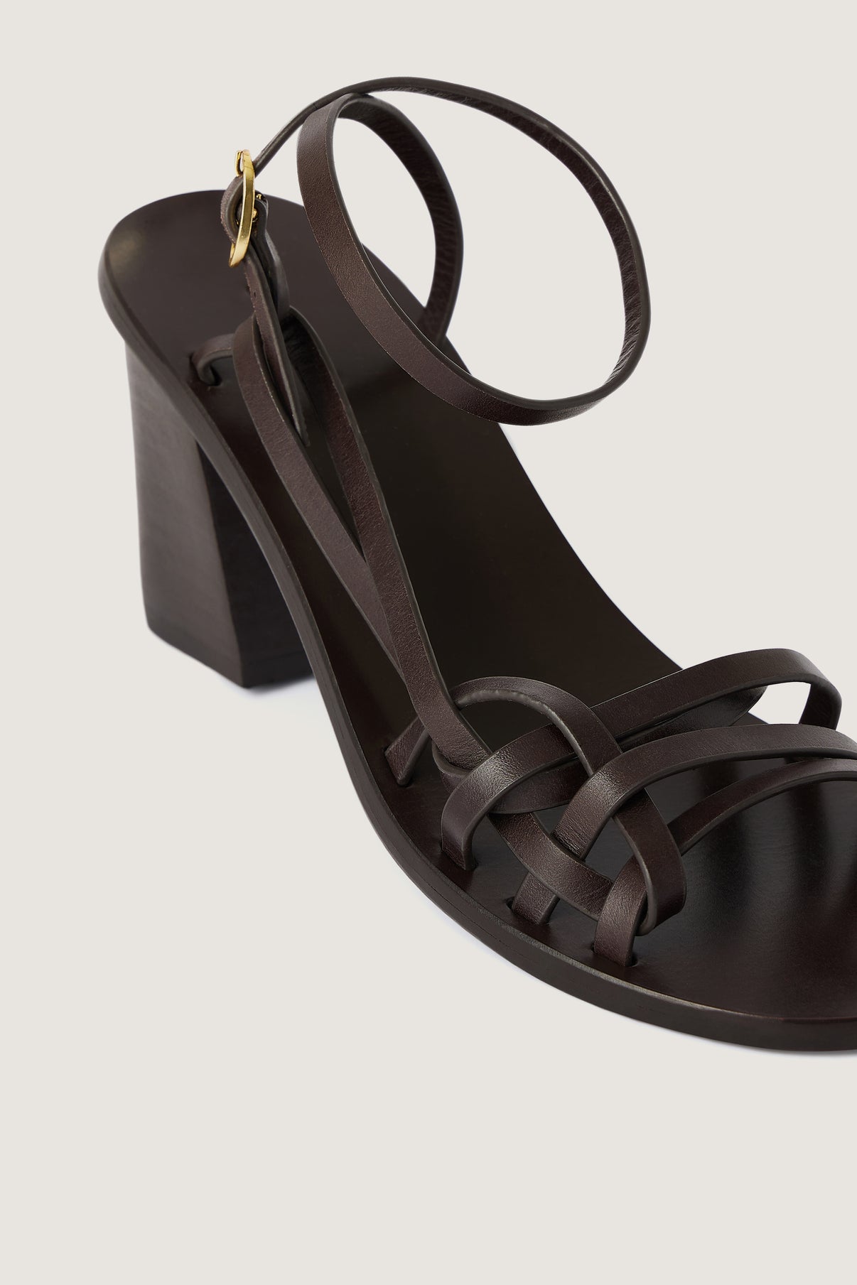 Sandales Alix - Marron Foncé - Cuir - Femme vue 5