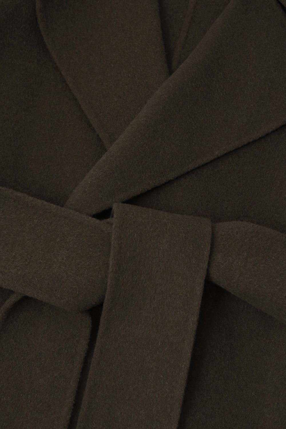 Manteau Harvard - Kaki Brun - Laine - Femme vue 6